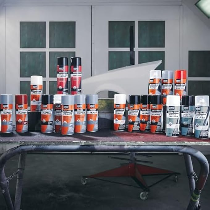 U-POl SANDABLE PRIMER, FAST-DRYING, DURABLE & ALL-PURPOSE PRIMER SPRAY WITH ANTI-RUST TECHNOLOGY, WHITE - Image 4